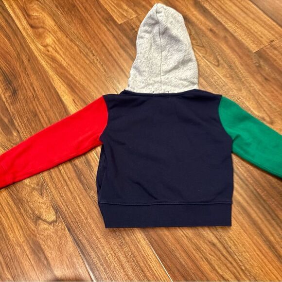 Ralph Lauren Polo Bear Colorblock Toddler Hoodie - Picture 3 of 4